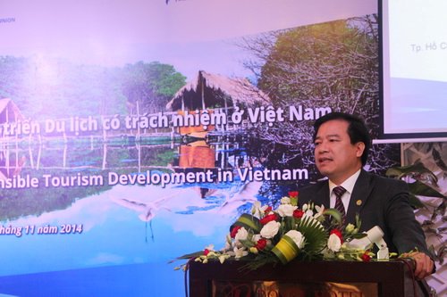 Phó Tổng cục trưởng TCDL Hà Văn Siêu phát biểu tại hội nghị